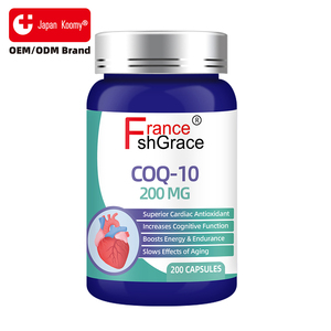 Ingredientes Personalizados Shecome CoQ10 200 Cápsulas Favorecen la Absorción Energía Celular Suplemento de CoQ10 para el Cerebro para Adultos - Product Image 1