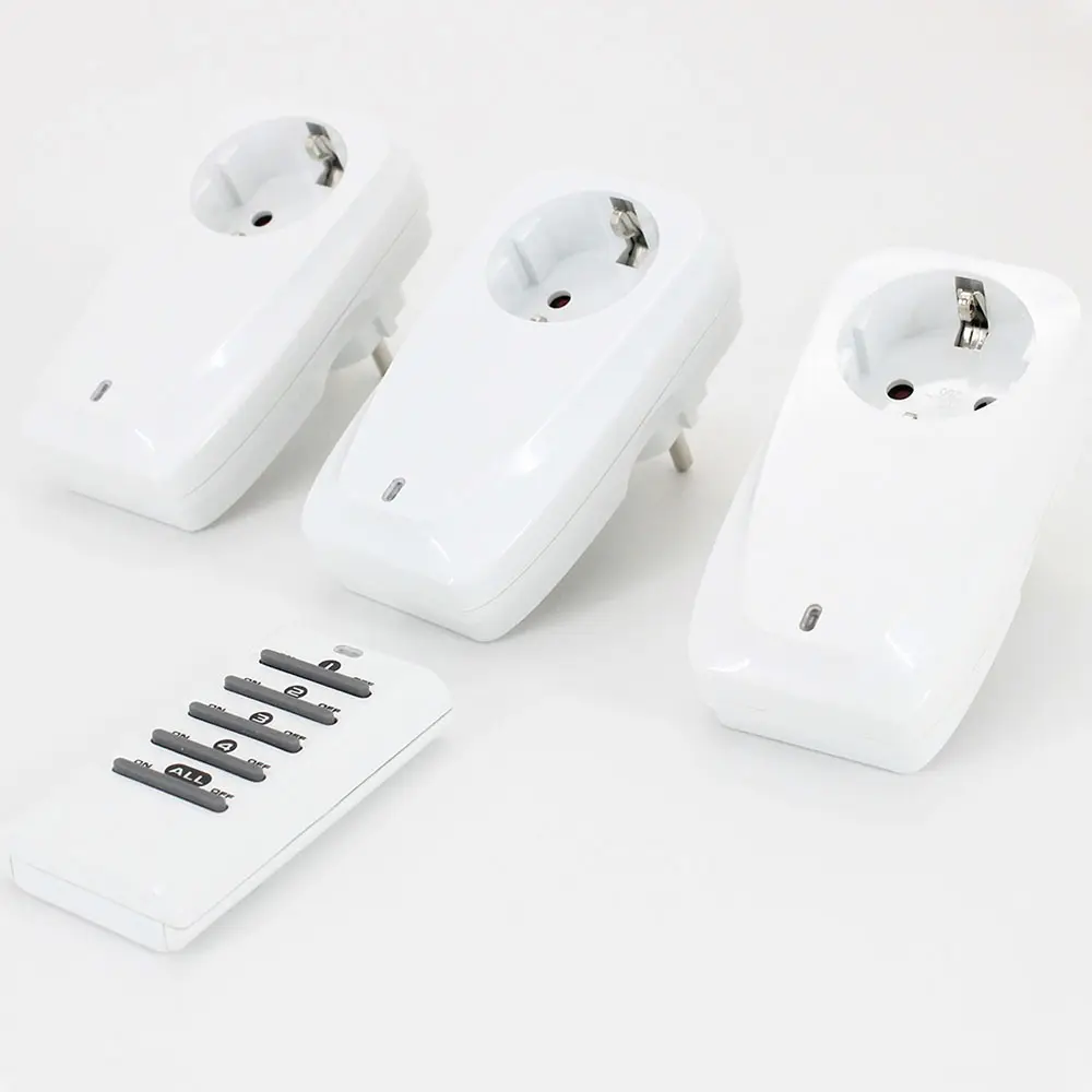 Smart Home Remote Control Plug Socket 3 Socket with 1 Remote Control Wireless Remote Control Socket