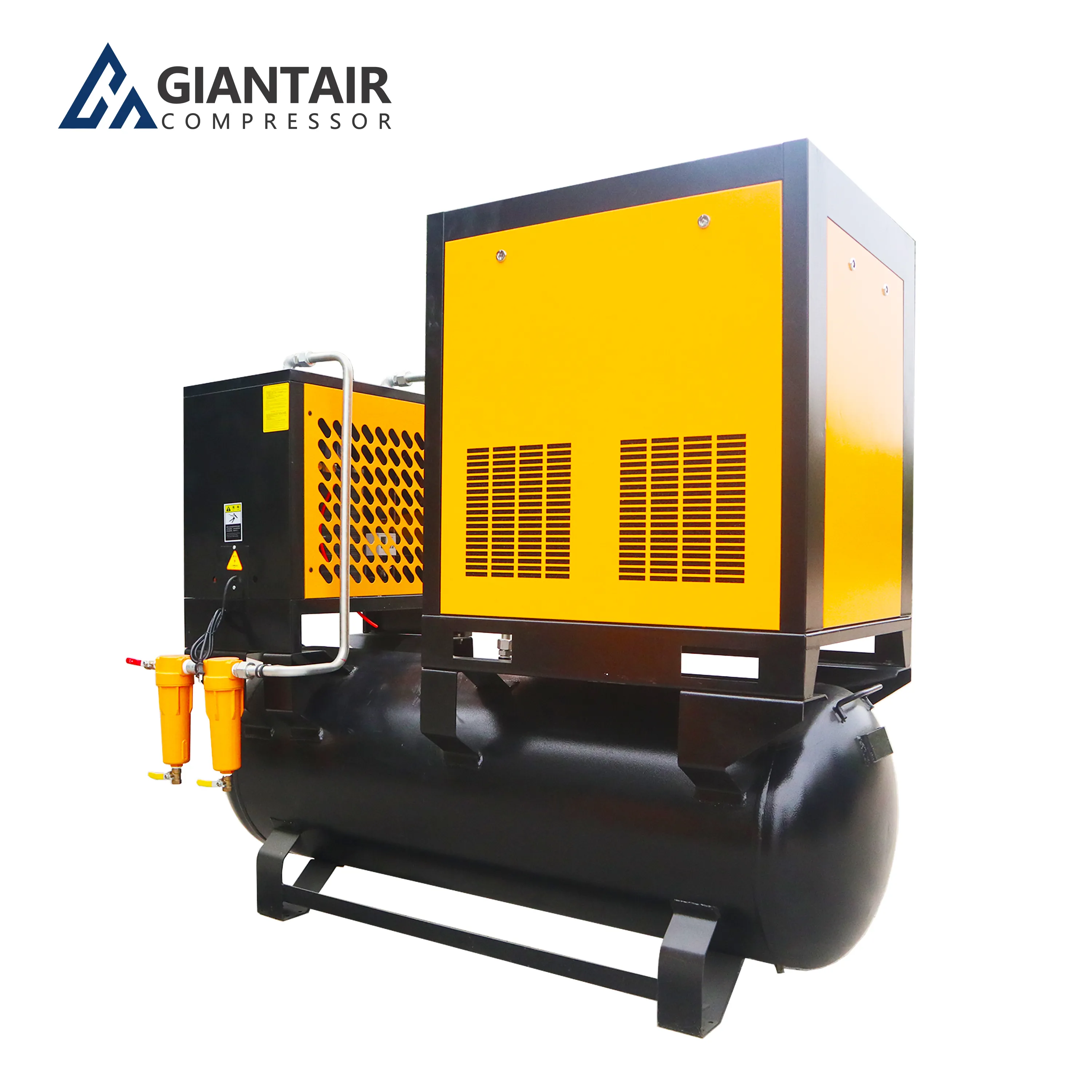 GIANTAIR 7.5kw हवा ठंडा पेंच हवा कंप्रेसर पेंच compresor हवा ड्रायर airdryer में बनाया