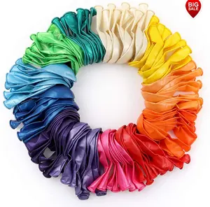 什锦明亮的颜色多彩多姿的生日快乐氦气乳胶气球党批发制造商