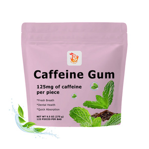 Best Selling Caffeine <b>Gum</b> Pieces with Caffeine Refreshing Coolmint Flavor Natural Herbal Dietary Supplements Caffeine <b>Gum</b> Pieces - Product Image 1