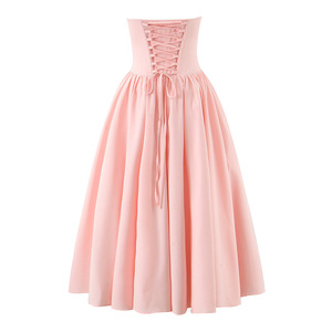 Nuovo Abito Femminile in Stile Europeo e Americano, Versatile e alla Moda, Senza Spalline <span class=keywords><strong>con</strong></span> Stecche in Acciaio - Product Image 2