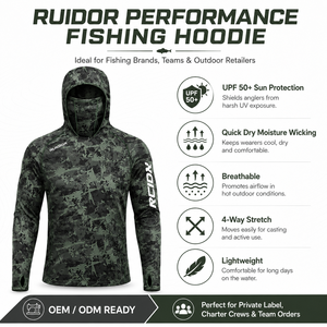 Sudadera de Pesca UPF 50+ con Diseño de Camuflaje Sublimado Personalizado, <span class=keywords><strong>Ropa</strong></span> de Caza Ligera, Protección Solar <span class=keywords><strong>para</strong></span> Actividades al Aire Libre - Product Image 2