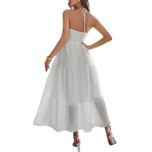 Bán Chạy Nhất Châu Âu Và Mỹ Giải Trí Kỳ Nghỉ Halter Bán Trong Suốt Váy Ăn Mặc Của Phụ Nữ Quần Áo <span class=keywords><strong>2025</strong></span> Mùa Hè Indepe - Product Image 5