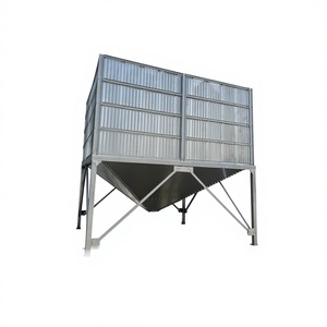 <span class=keywords><strong>Granaio</strong></span> in Acciaio Quadrato Salvaspazio di Facile Montaggio per Fattoria e Stoccaggio Cereali - Product Image 3