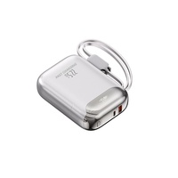 Batterie externe à charge rapide certifiée 3C, matériau ignifuge, sans danger pour les voyages en avion ; chargeur portable haute capacité 10 000 mAh