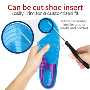 Semelles orthopédiques personnalisables en gel TPE pour le sport, <span class=keywords><strong>avec</strong></span> soutien de la voûte plantaire, pour la course, écologiques et durables JD TM05 - Product Image 6