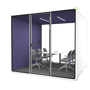 Cabine de transit aéroportuaire insonorisée avec fixation sécurisée et verre intelligent transparent à 50% - Product Image 5