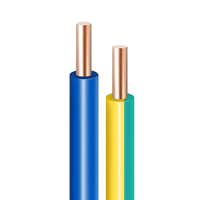 Cable Eléctrico HJL H07V-U BV de 1.5mm, Cable de Cobre de un Solo Núcleo con Aislamiento de PVC para Cableado Doméstico, Certificado CE VDE, Cable de Cobre Puro