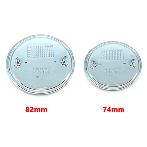 Emblèmes de capot avant et de coffre arrière de voiture 74mm 78mm 82mm, 2 broches, base chromée + autocollant en aluminium pour E30 E39 E46 E60 E90 X3 X4 X5 - Product Image 5