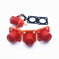 Connecteur HV prises de courant avec tige filetée, 20 pièces, stockage d'énergie, 1 broche 8MM, Orange, mâle IP67