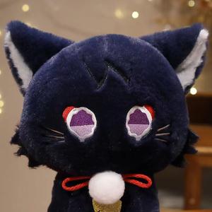 Cojín Kawaii Plushie relleno Animal de dibujos animados muñeca Genshin impacto peluche Wanderer Tighnari gato negro juego relacionado <span class=keywords><strong>Scaramouche</strong></span> - Product Image 3