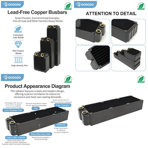 Refroidisseur liquide pour processeur OCOCOO, refroidissement par <span class=keywords><strong>eau</strong></span>, radiateur PC CRD24-45R, pompe intégrée, ventilateur silencieux, radiateur 240 mm, ventilateur PC - Product Image 2