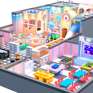 Famosas Instalaciones de Parque de Atracciones Combinado para Padres e Hijos - Área de Juegos Interior de Centro Comercial con Piscina de Pelotas, Tobogán <span class=keywords><strong>y</strong></span> Juegos Interactivos - Product Image 1