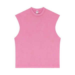<span class=keywords><strong>Camiseta</strong></span> sin mangas deportiva de verano para <span class=keywords><strong>hombre</strong></span>, lisa, transpirable, de algodón dobby tejido de 210 g, con estampado personalizado OEM al por mayor - Product Image 4