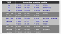Étiqueteuse Orison 24 mm Noir sur Argent Mat Compatible TZE-M951 TZO-M951 Cassette d'Étiquettes Laminées pour Imprimante Brother