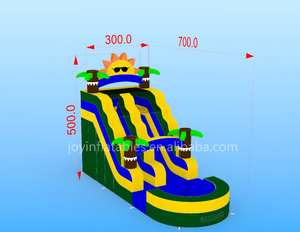 Tobogán Acuático Inflable Comercial Resistente con Piscina de Chapoteo y Dos Carriles Inclinados para <span class=keywords><strong>Alquiler</strong></span> en Festivales de Verano al Aire Libre - Product Image 4