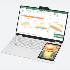 Meilleur Prix Fabricant Intel Celeron N95 Métal Slim Win11 2 En 1 Étudiant Apprentissage Double Double Écran Tactile Ordinateur Portable