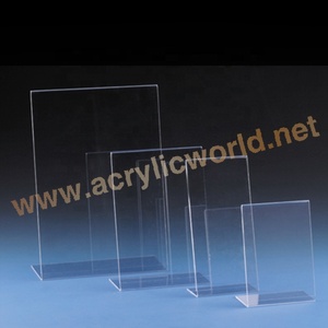 Clear Acrylic Table Tent <b>Stand</b> Double-Sided Countertop Sign Holder for Restaurant Menus and Retail Promotions - Product Image 6