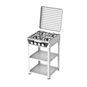 Réchaud à <span class=keywords><strong>gaz</strong></span> extérieur à quatre yeux avec trépied Bureau multifonctionnel européen Simple avec couvercle Four de style européen Portable - Product Image 1