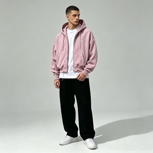 <b>Men's</b> sets Winter Hoodie <b>Shirt</b> Set Oversized Fit Eco-Friendly thick Terry Cloth Sweatpants-Custom-Made Two-Piece Solid Color - Product Image 4