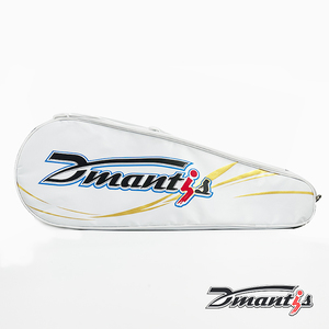 กระเป๋าใส่ไม้แบดมินตันเดี่ยว Dmantis รุ่น 420D สีขาว ปลอกหุ้มบาง ดีไซน์ลาย <span class=keywords><strong>Swoosh</strong></span> สีทอง รับผลิตตามแบบ (OEM) ขายส่ง รหัส DB003 - Product Image 4