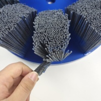 Brosse à disque abrasive segmentée TDF en nylon, oxyde d'aluminium, pour le polissage des jantes en alliage automobile et le débavurage robotisé CNC