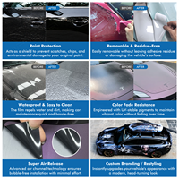 Film de protection de peinture GWFILM TPU PPF Gris Nardo Blanc Rouleau de vinyle TPU Autocollants de carrosserie à changement de couleur Films de protection de voiture