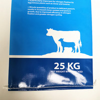 Sacs d'emballage tissés en PP personnalisés en gros pour semences, aliments pour veaux, aliments pour animaux, sacs en plastique 20kg 25kg