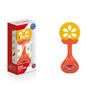 Juguete Sensorial Educativo para Bebés, <span class=keywords><strong>Mordedor</strong></span> de Silicona de Grado Alimenticio, Sonajero Suave con Forma de Frutas - Product Image 3