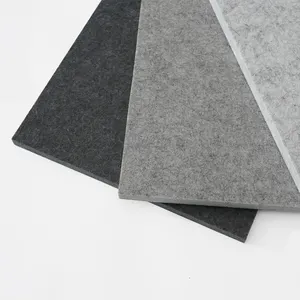 Wholesale New Design 100% Polyester Sound Absorbing Ceiling Acoustic Panels 9mm/12mm Soundproof Board