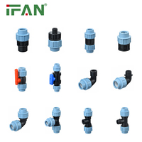 IFAN Raccords en PEHD ASTM D3350 très demandés 20-110MM, Raccords de tuyauterie en PEHD, Raccords de compression en PP en forme de T