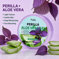 TWG OEM Perilla Aloe Vera Gel Perawatan Wajah Menenangkan Kulit, Esens Lidah Buaya 300g, Hidrasi Tahan Lama, Krim Wajah Menyegarkan