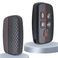 Vente en gros de porte-clés de voiture en silicone nid d'abeille Land Rover Cat Design avec logo personnalisé 2021-2023