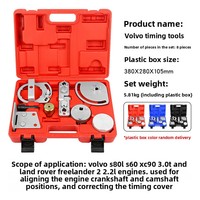 Kit d'outils de calage de distribution 8 pièces pour arbres à cames et vilebrequins, compatible Volvo S80 XC90 Land Rover Freelander, en acier N°45
