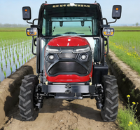 Tracteur agricole miniature 4x4 Weichai Diesel 80HP avec châssis compact, transmission par engrenages, forte traction pour le labour et la semence