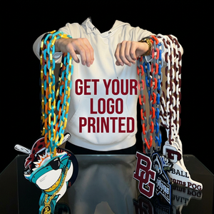 Custom Hype <strong>Chain</strong> Personalized Team Logo <strong>Name</strong> School Spirit <strong>Chain</strong> Lightweight Plastic Necklace,Sports Gift,3D Printed Fans <strong>Chain</strong> - Product Image 1