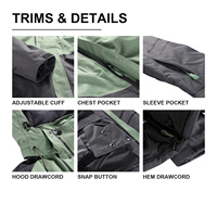 Veste de ski ALPINE PRO pour homme, bicolore, imperméable 10 000 mm, coutures thermosoudées, coupe-vent, logo frontal, jupe de neige amovible