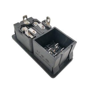 Enchufe C14 de doble <span class=keywords><strong>seguro</strong></span> 3545-03A 10A250V con interruptor de 21*24mm y fusibles para instrumentos precisos y equipos sofisticados - Product Image 2