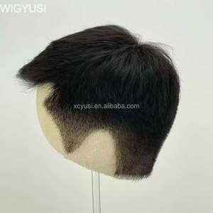 <span class=keywords><strong>Parrucche</strong></span> Integrali in Pizzo per <span class=keywords><strong>Uomo</strong></span>, 100% <span class=keywords><strong>Capelli</strong></span> Umani Vergini, Annodate a Mano, Disponibili, Spedizione Rapida, Parrucca Umana Senza Colla all'Ingrosso - Product Image 2