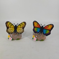 Lampe papillon lumineuse dynamique en forme d'animal, étanche pour extérieur, décoration de jardin festive, sculpture lumineuse pour scène nocturne