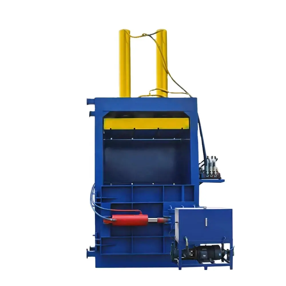 Vertical Hydraulic Waste Paper Used Baler Machine Vertical Corrugated Paper Baler Machine