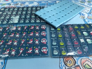 Kit de Mahjong Américain Personnalisé Thème Ski, Tuiles de Mahjong Flocon de Neige et Motif Skieur pour Cabane d'Hiver et <span class=keywords><strong>Jeux</strong></span> de Réunion de Noël - Product Image 2