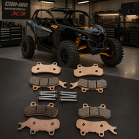 Kit de Plaquettes de Frein Avant Arrière pour Pièces de VTT/UTV Can-Am X3 Maverick Turbo Defender HD8/5/10 XT Traxter T Max Tous Modèles