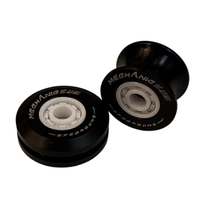 Rouleau en UHMWPE, nylon, POM, acétal, sur mesure, haute dureté, avec roulement, OEM, résistant à l'usure, roue de poulie