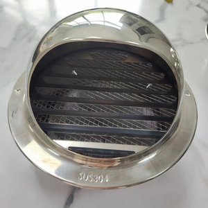 Grille de ventilation murale extérieure en acier inoxydable et aluminium pour climatisation, avec vanne à disque réglable, pour entrepôt - Product Image 4