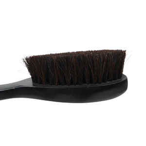 Cepillo para zapatos con cerdas suaves de pelo de cerdo, para eliminar manchas de zapatos, ropa y abrigos, diseño moderno y sencillo - Product Image 1