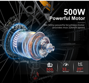 Haute qualité 27.5 pouces 36V/15Ah vélo de ville électrique pour dames vers le bas Tube batterie frein à disque 7 vitesses cadre en alliage d'aluminium - Product Image 5