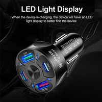 Chargeur USB de voiture 4 ports PD 20W QC3.0 2 USB Type-C Adaptateur de charge rapide Chargeur pour allume-cigare 12-32V