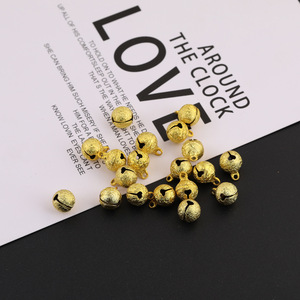 Campana de Cobre Esmerilado de 12 mm, Accesorio de Joyería DIY, Adorno para Mascotas, Colores Aleatorios - Product Image 2